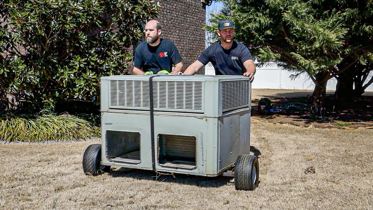 Replacing A Trane HEAT PUMP Package Unit | HVAC Installation