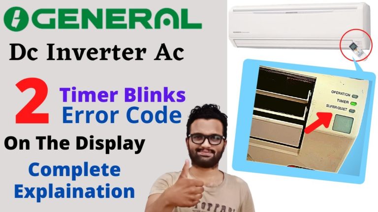 O General Ac 2 Timer Blinks Error | O General Dc Inverter Ac Timer Light Blinking | O General Ac
