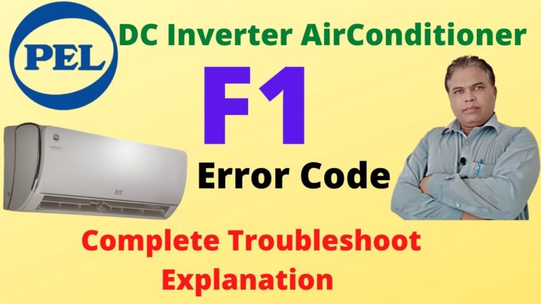 Pel dc inverter Air conditioner F1 Error Code in 1.5 ton unit | How to Trace f1 error code in Ac