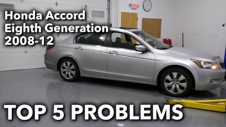 Top 5 Problems Honda Accord Sedan 8th Generation 2008-12