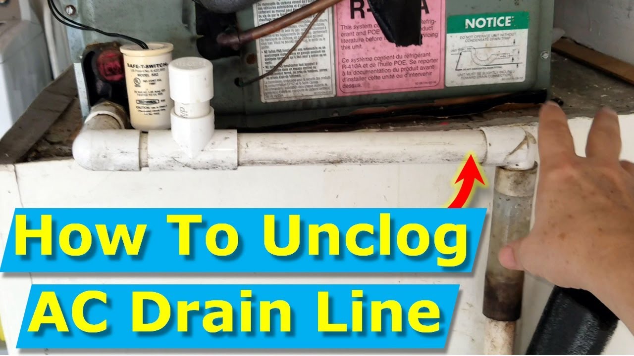 How To Unclog AC Drain Line Fast (3 Seconds), Avoid Repairman