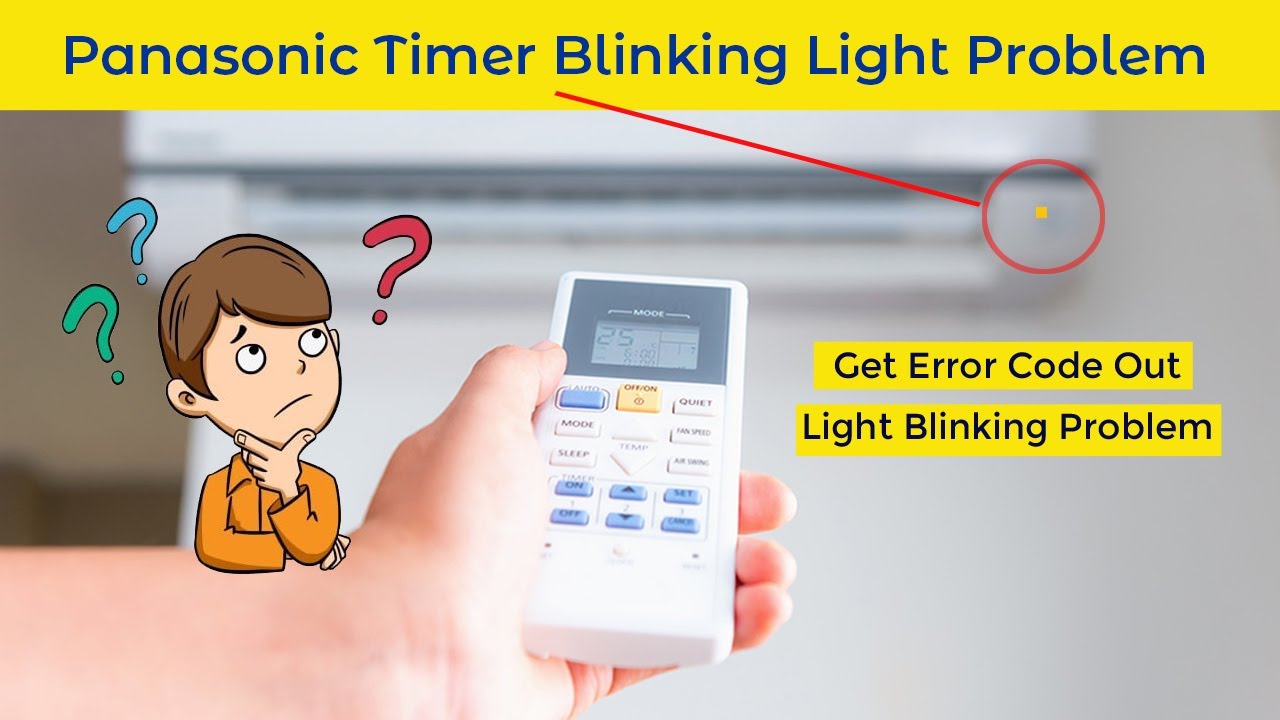 timer light blinking in hitachi ac
