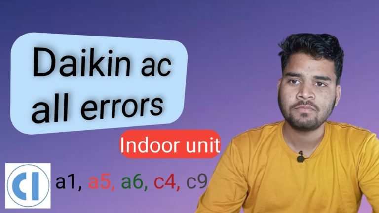 Daikin split ac indoor green light blinking || solution || daikin ac error code problems