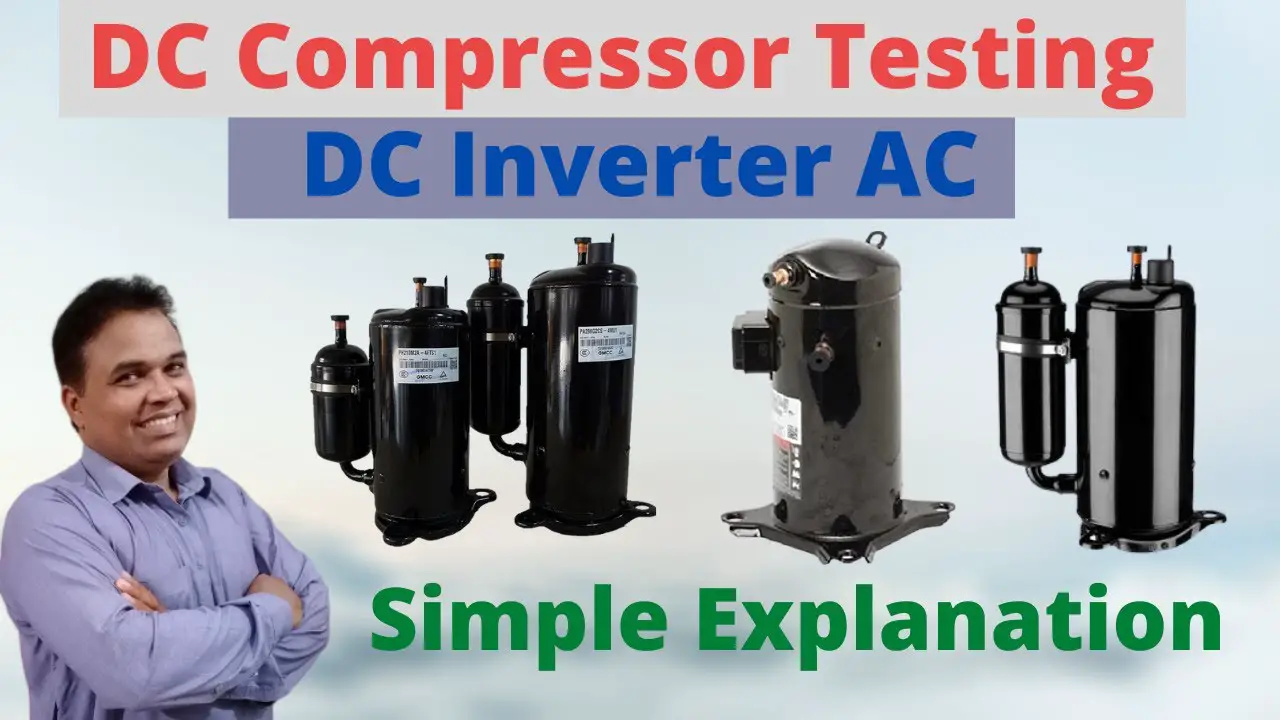 Dc Inverter Air Conditioner Compressor Testing Inverter Ac Compressor Check Dc Compressor Test