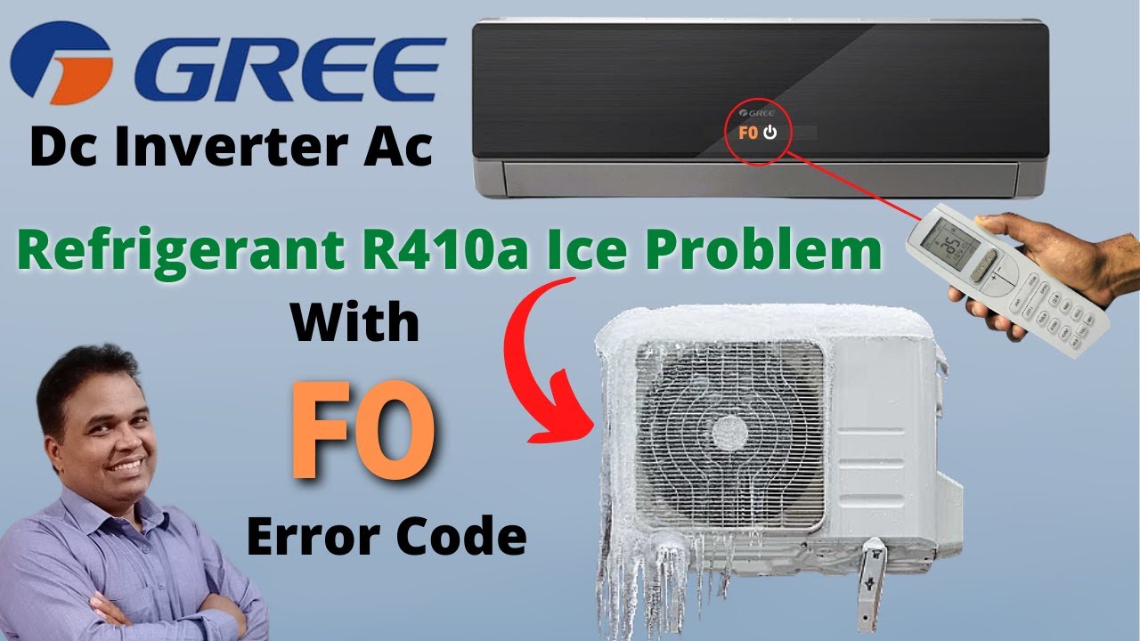 Gree Dc Inverter Ac F0 Error Code Inverter Air Conditioner R410a Ice