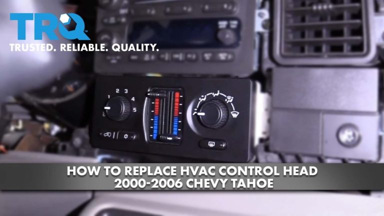 How To Replace HVAC Control Head 2000-2006 Chevy Tahoe