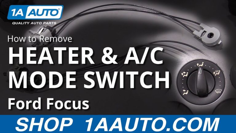 How to Replace Heater & A/C Mode Switch 00-07 Ford Focus