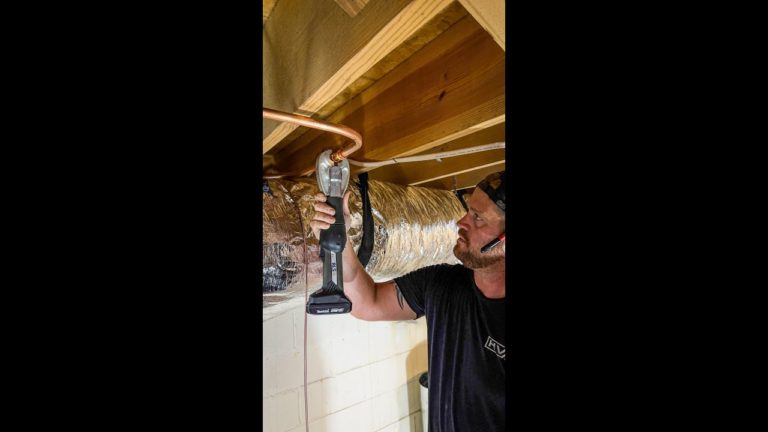 Pressing Refrigerant Lines with RLS.