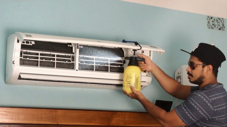 How to Clean an Air Conditioner – Servicing AC at Home Without removing front cover of indoor unit.