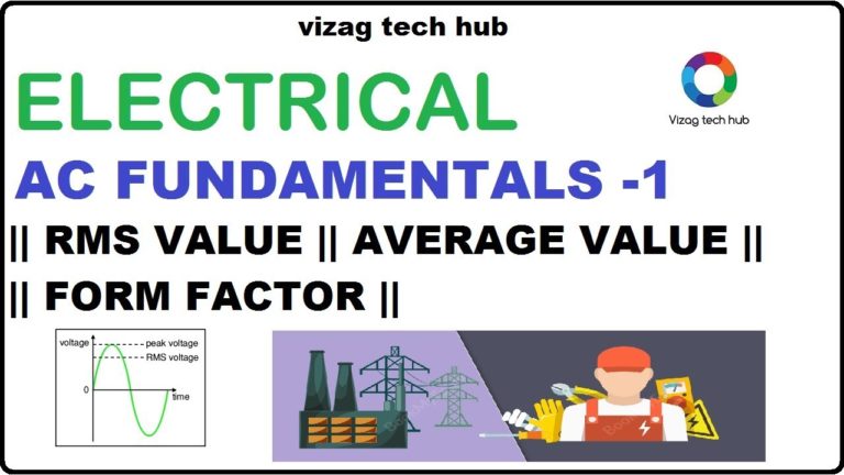 ELECTRICAL AC FUNDAMENTALS-1 || RMS VALUE || AVERAGE VALUE || FORM FACTOR ||