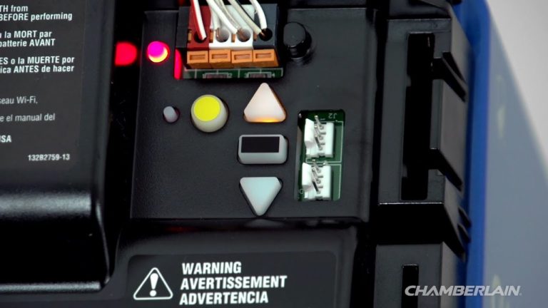 How to Program the Travel on a Chamberlain Garage Door Opener with a Yellow Learn Button