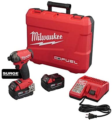 Milwaukee Elec Tool DB303552 Fuel Surge 1/4″ Hex Hydraulic Driver Kit, 2760-22