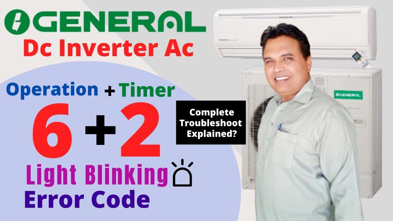 O General Dc Inverter Ac | Operation 6 & Timer 2 Light Blink | O ...