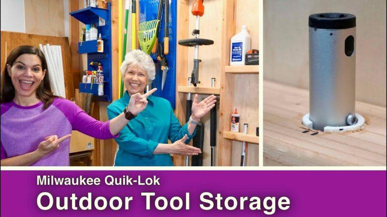 Milwaukee Quik-Lok Outdoor Tool Storage // 2×4 Stud Wall