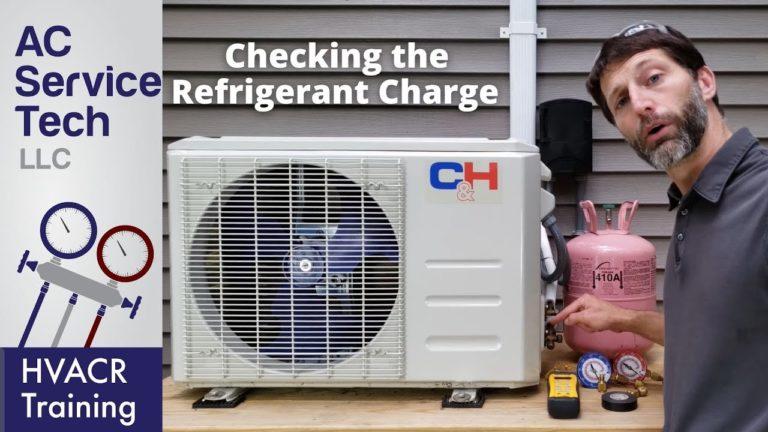Checking the Refrigerant Charge on a Running R-410A Inverter MINI SPLIT Unit