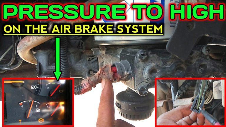 AIR BRAKE SYSTEM TROUBLESHOOTING ON VOLVO TRUCK – PRESSURE TOO HIGH ON THE AIR BRAKE SYSTEM