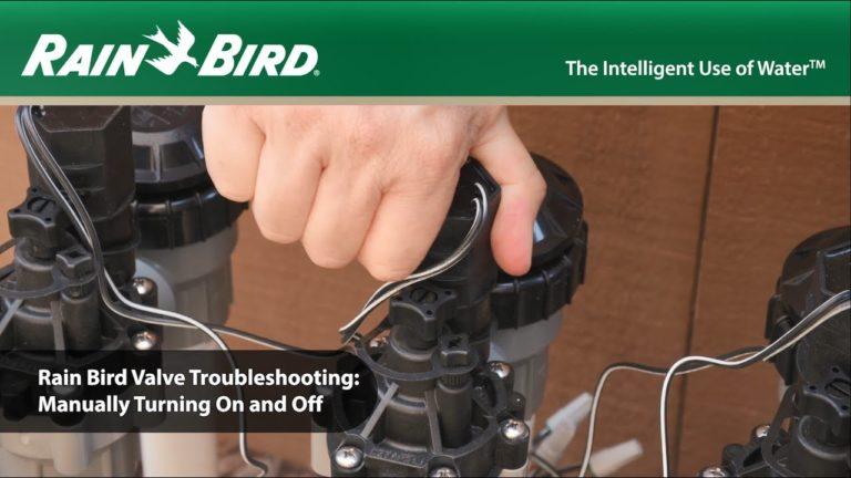 Manually Turning a Valve On and Off – Rain Bird Residential Valve Troubleshooting