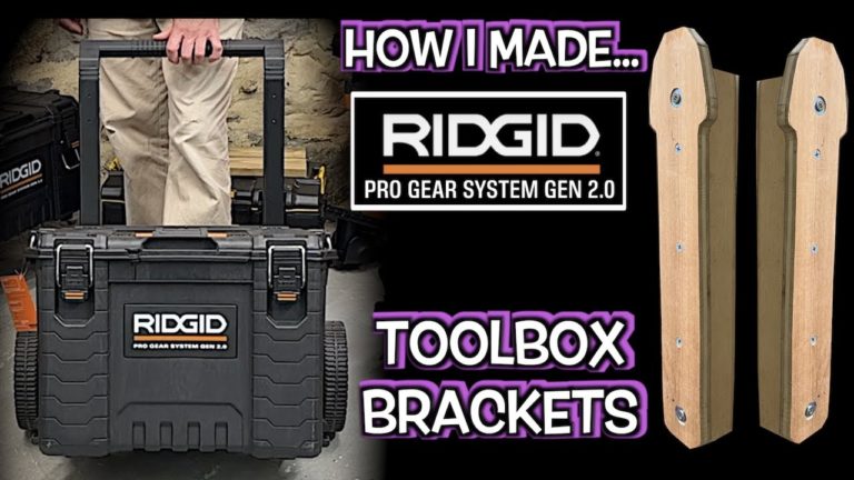 DIY – RIDGID 2.0 Pro Gear Toolbox Brackets – How to Build