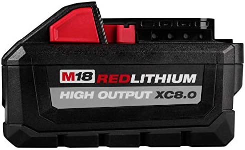 Milwaukee 48-11-1880 M18 REDLITHIUM HIGH OUTPUT 18v 8.0 Ah Lithium-Ion Battery Pack