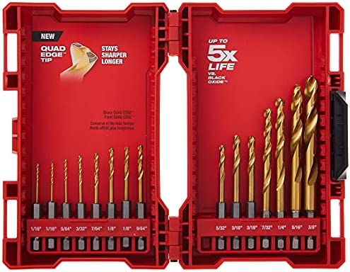 Milwaukee 48-89-4630 Kit TiN Shockwave (15-Piece Titanium)