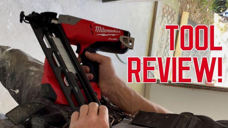 Cordless Milwaukee 15 gauge finish nailer tool review