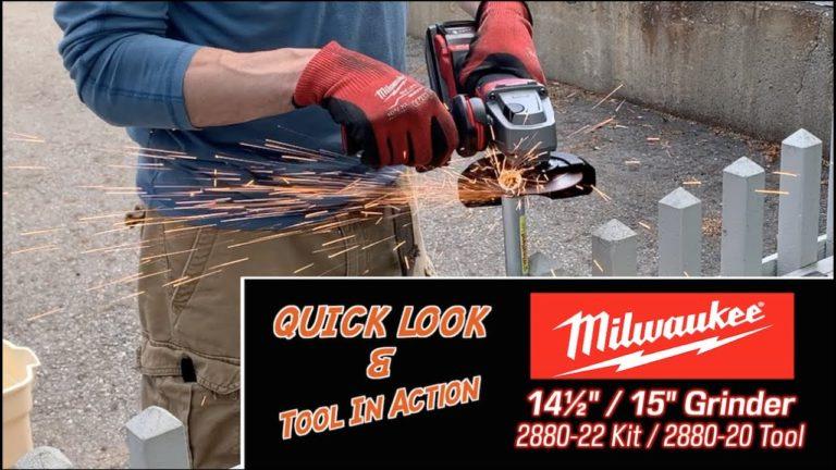 Milwaukee M18 FUEL 4-1/2″ / 5″ Grinder 2880-20 Kit 2880-22 The New GEN II Brushless