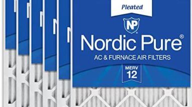 Nordic Pure 24x24x1 MERV 12 Pleated AC Furnace Air Filters 6 Pack