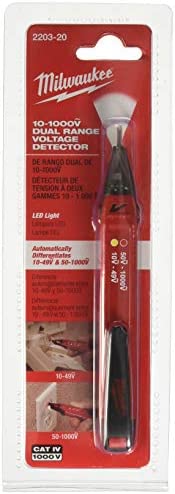 “Check Voltage Levels Easily with Milwaukee 2203-20 Dual Range Detector”