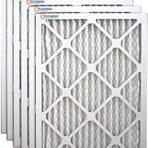 Filters Fast 24x30x1 Air Filter MERV 8, 1" AC Furnace Air Filters, Made in the USA, Actual Size: 23.875"x29.875"x0.75”, 6 Pack