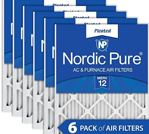 Nordic Pure 20x24x1 MERV 12 Pleated AC Furnace Air Filters 6 Pack