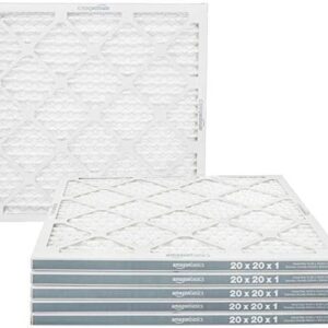 Amazon Basics Merv 11 AC Furnace Air Filter - 20'' x 20'' x 1'', 6-Pack