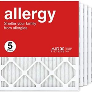 AirX PREMIUM Allergy 18x20x1 MERV 11 Air Filters 5-Pack Fits Many AC Air Conditioner Furnace Systems Made in USA