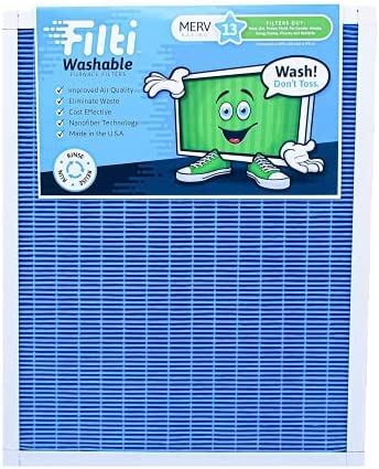 Filti 18x24x1 Air Filter MERV 13, Washable Pleated HVAC Furnace Filters. 100% Made in the USA.