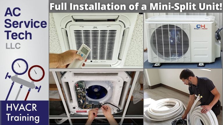 ductless mini split ceiling cassette