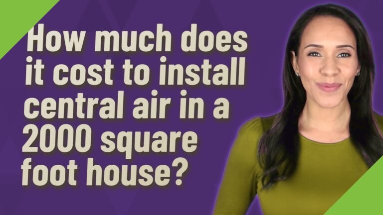central air conditioning cost