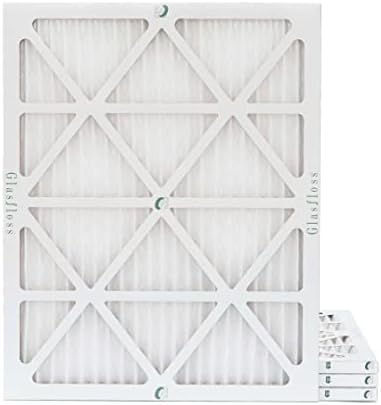 Glasfloss ZL 16x20x1 MERV 10 Air Filters for AC and Furnace. 4 PACK. Actual Size: 15-1/2 x 19-1/2 x 7/8