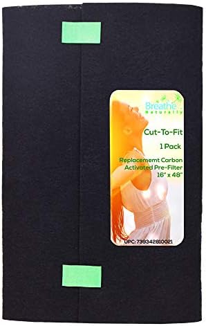 16x48 Cut-to-Fit Activated Carbon Filter Sheet (1 Pack) Multi-Use Charcoal Air Filter Pad for Air Purifiers, Air Conditioners, Air Vents