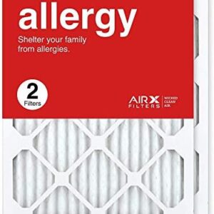 AIRx Filters 16x20x1 Air Filter MERV 11 Pleated HVAC AC Furnace Air Filter, Allergy 2-Pack Made in the USA