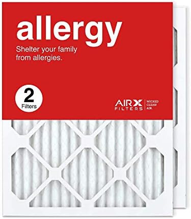 AIRx Filters 16x20x1 Air Filter MERV 11 Pleated HVAC AC Furnace Air Filter, Allergy 2-Pack Made in the USA