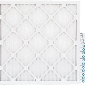 Pamlico Air 18x20x1 MERV 8 Pleated HVAC AC Furnace Air Filters. Case of 12. Exact Size: 17-1/2 x 19-1/2 x 3/4