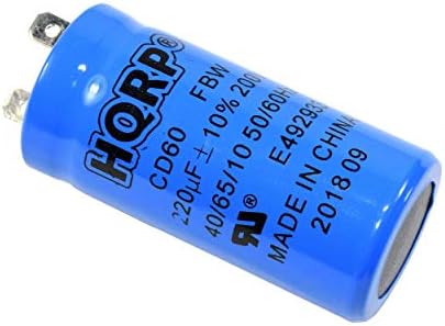 HQRP 220uf 200V Start Capacitor AC Electric Motor Start HVAC Blower Compressor Pump 220MFD CD60