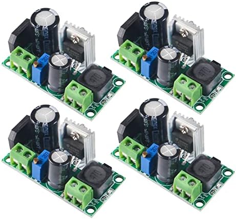 QCCAN 4PCS LM2596HV AC/DC to DC Step Down Buck Converter Module, Adjustable AC 5-30V DC 5-48V 24V 36V 48V to DC 2.5-35V 12V Step-Down 2A Power Supply Module