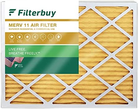 Filterbuy 18x20x1 Air Filter MERV 11 Allergen Defense (1-Pack), Pleated HVAC AC Furnace Air Filters Replacement (Actual Size: 17.50 x 19.50 x 0.75 Inches)