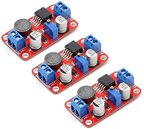 ACEIRMC 3pcs XL6019 5A High Power Current DC to DC Step-up 5V 6V 12V 24V 3-35V to 5-40V XL6019 Converter Adjustable Voltage Regulator Power Modules Boost Module Booster (3pcs)
