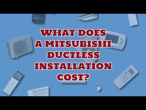 mitsubishi ductless mini split cost