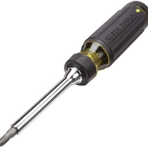 klein tools 32305 multi bit ratcheting screwdriver 15 in 1 tool with phillips slotted torx and combo bits and 14 inch nu 1
