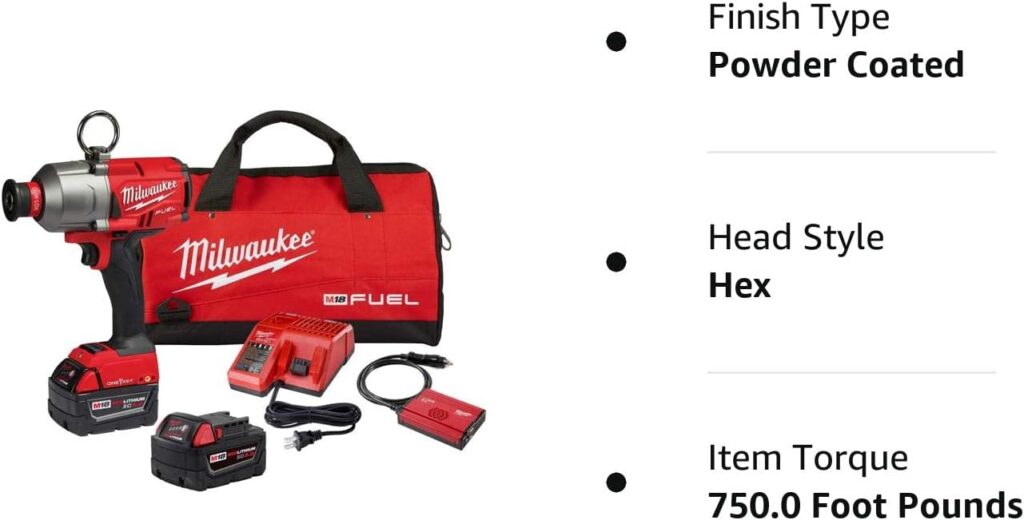 Milwaukee 2865-22 M18 FUEL 7/16 in. Hex Utility High-Torque Impact Wrench with ONE-KEY Kit