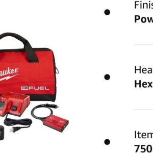 milwaukee 2865 22 m18 fuel 716 in hex utility high torque impact wrench with one key kit