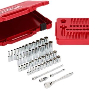 milwaukee electric tools mlw48 22 9004 14in ratchet socket set sae metric 1