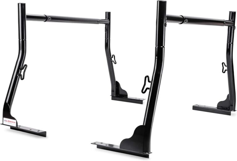 AA-Racks Model X31 800Ibs Capacity Extendable Steel Pick-Up Truck Ladder Rack Two-bar Set – Black Review